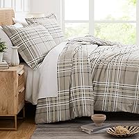 Vista 44 de Southshore Fine Living, Inc. Juego de funda de edredón tamaño King, reversible, juego de ropa de cama de microfibra de alta calidad, fácil cuidado