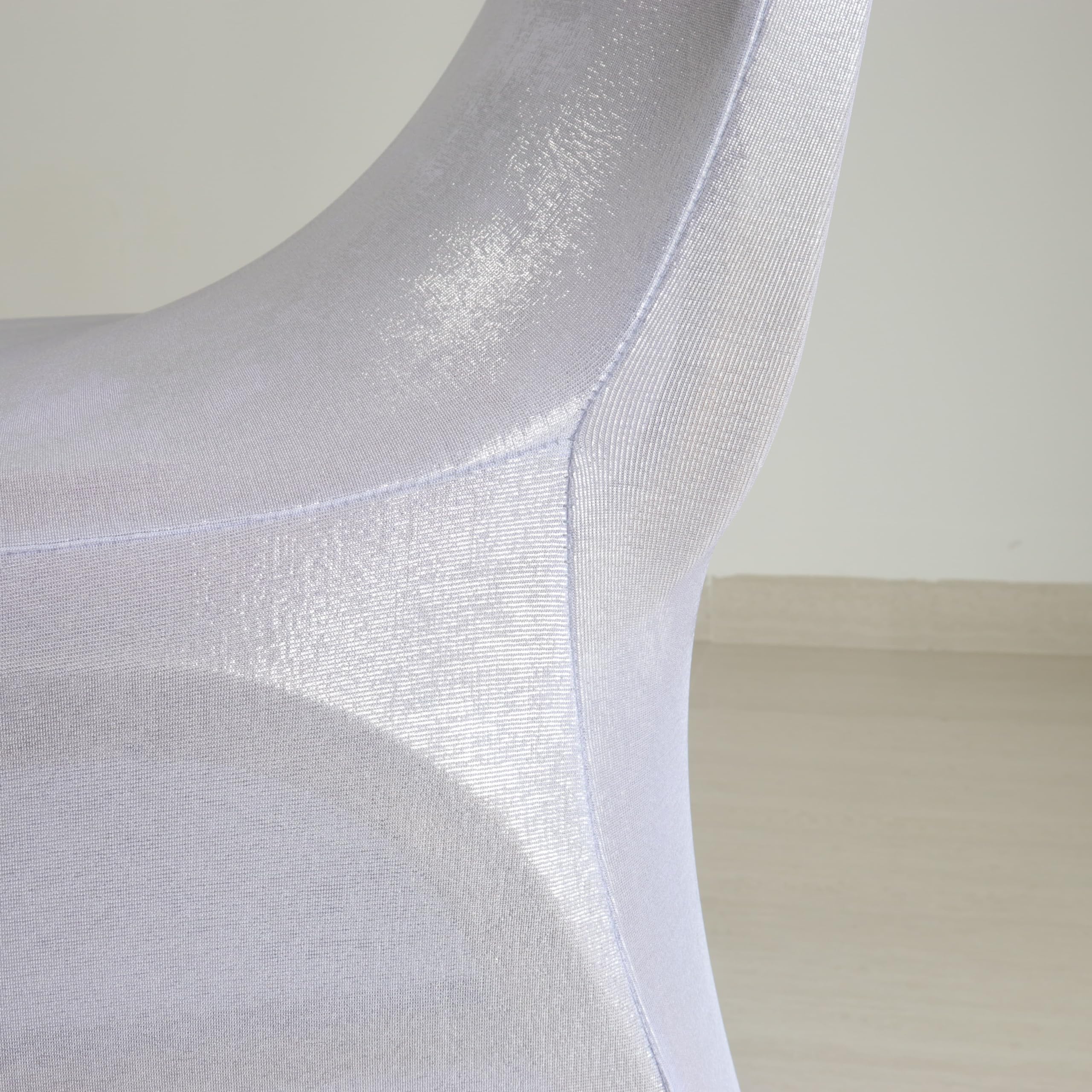 10, 20, 50, 100 piezas, fundas para sillas en blanco, negro, color, universal, para eventos de boda, decoración de fiestas teatrales (plata, 10 piezas)