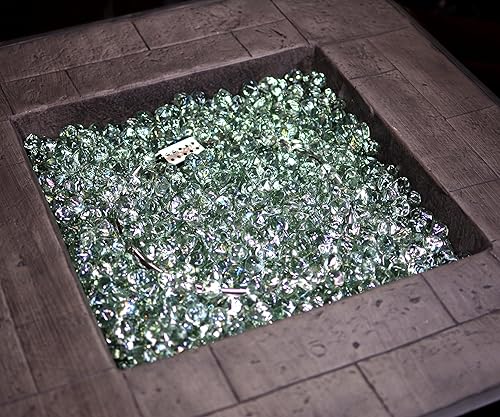 Miniatura 3 de Holy Fire Diamantes de cristal de fuego de 1 pulgada para hogueras, rocas reflectantes de diamantes para chimeneas de gas natural o propano, cuencos