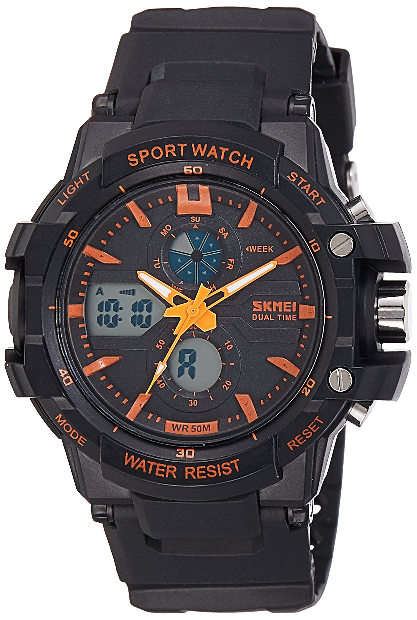 Skmei Silicone Analog-Digital Multi-Colour Dial Unisex Watch - 0990Bbo, Black Band (B01EHL193O) Amazon Price History, Amazon Price Tracker