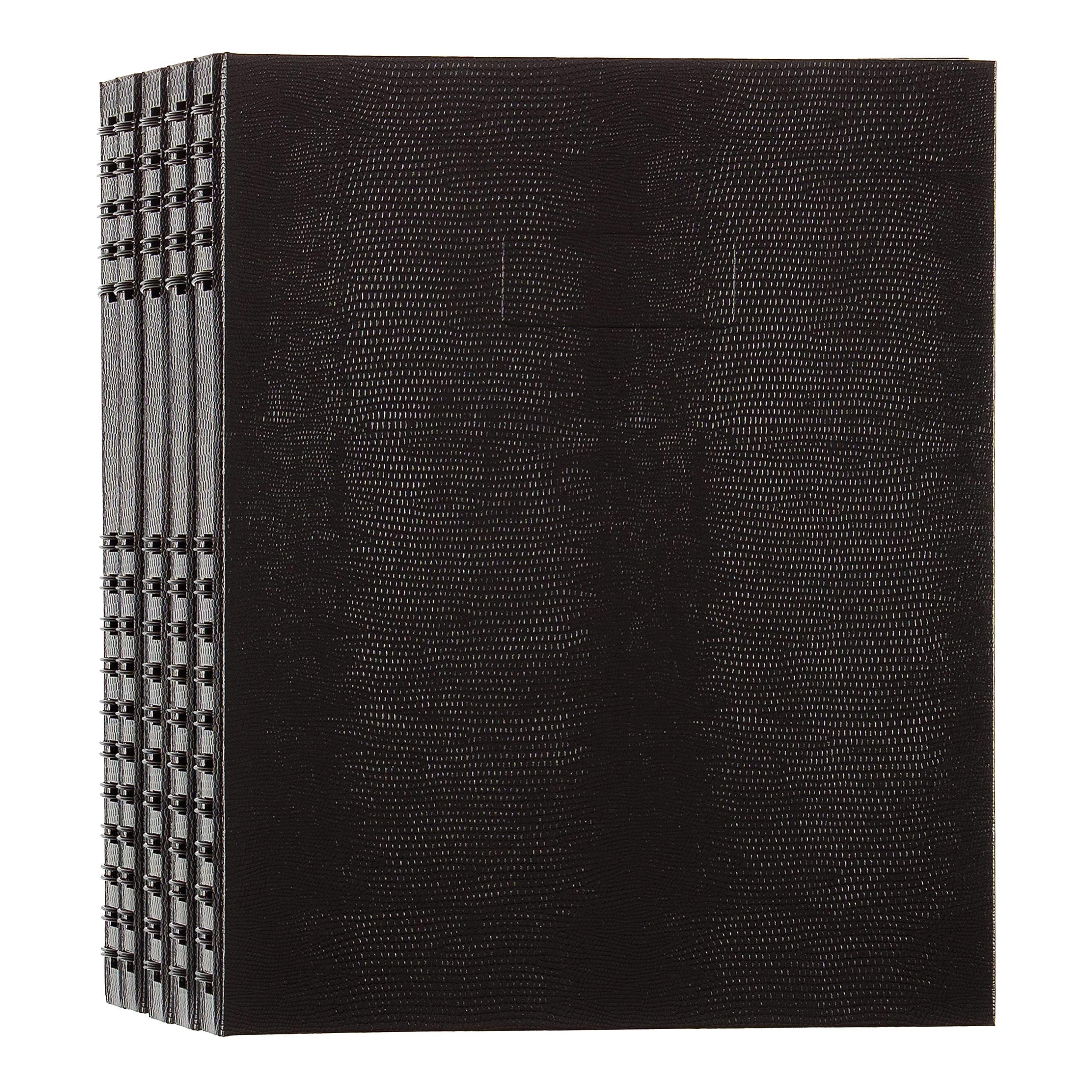 Blueline NotePro Executive Journal, Black, 11" x 8.5", 200 Pages (A10200.BLK) - (Pack of 5)