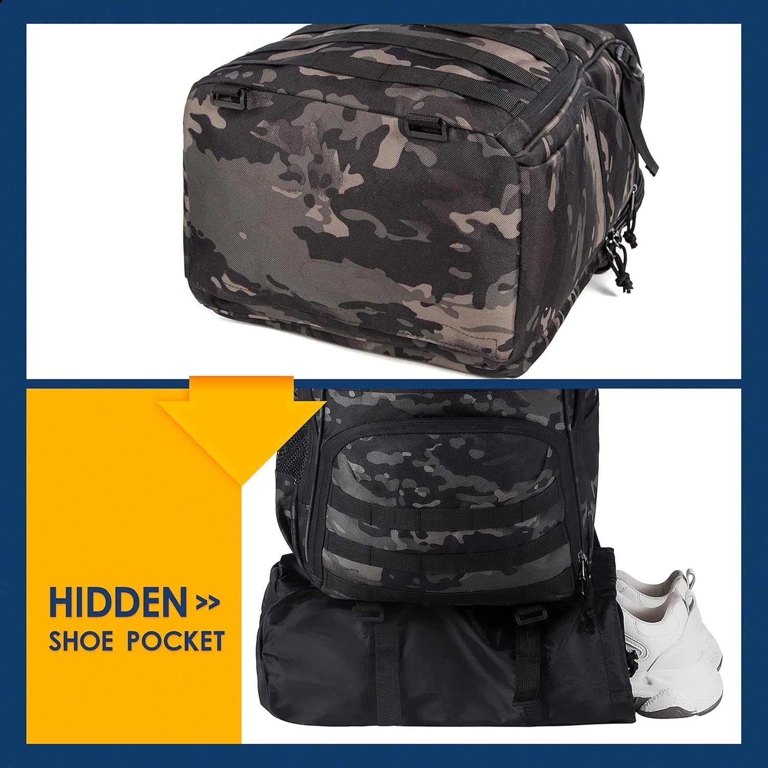 TRAILKICKER Basketball Bag Backpack with Ball Holder Multi-Sport Backpack for Soccer Volleyball Football Baseball Helmet