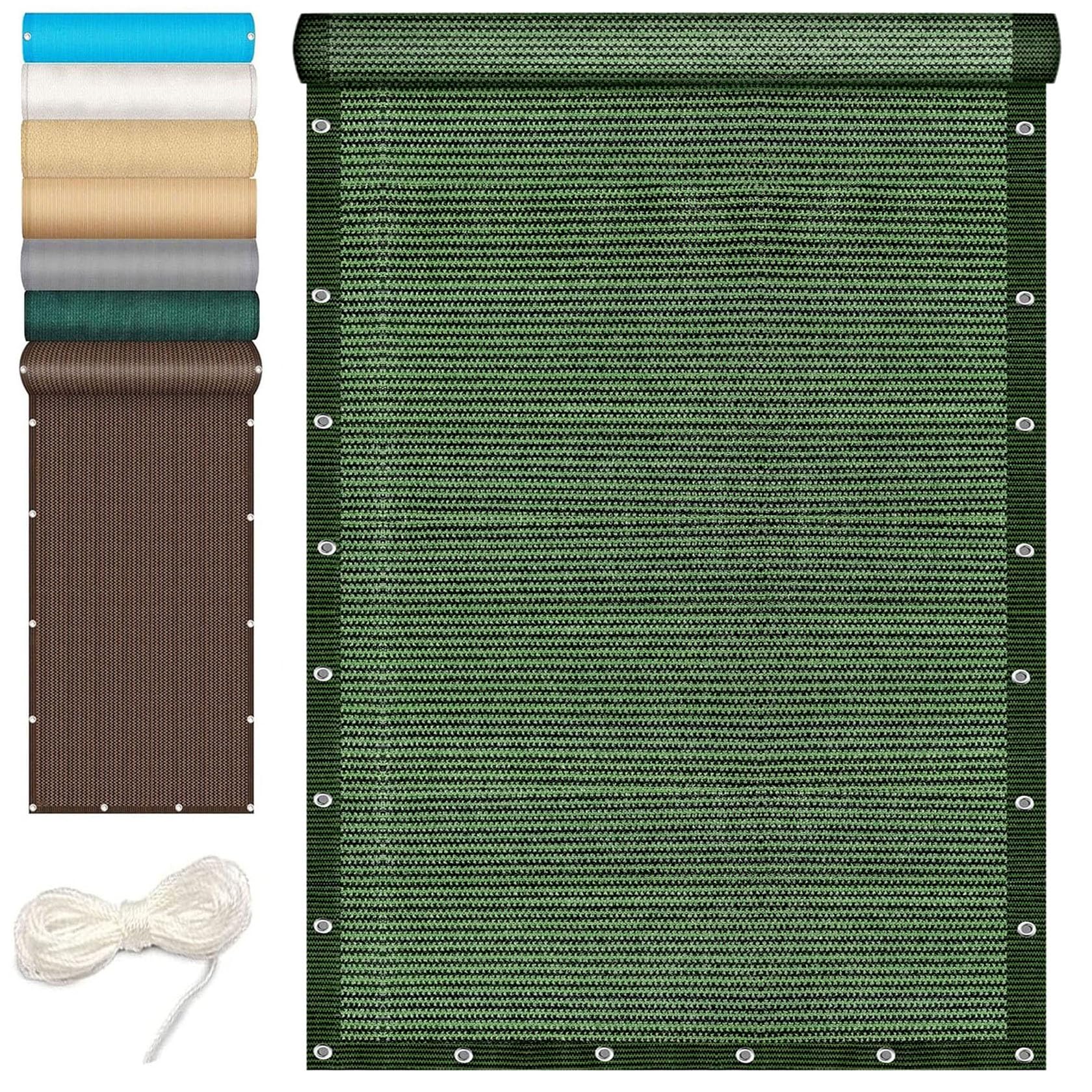 Tissu HDPE toile ombrage 1.5 x 5.5 m avec oeillets et cordons pour extérieur
