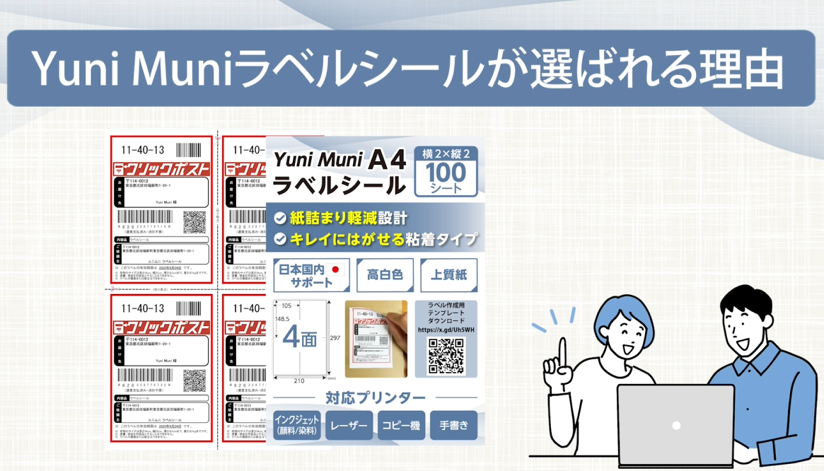 Amazon.co.jp: 【キレイにはがせる粘着タイプ】 Yuni Muni ラベル