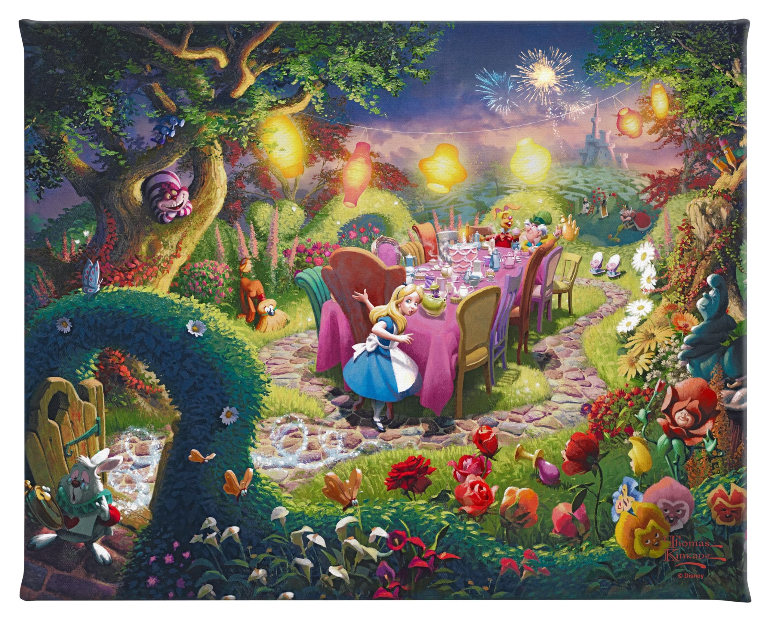 Amazon.com: Disney Mad Hatter's Tea Party 8 x 10 Gallery Wrapped