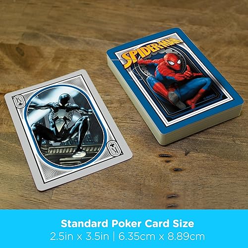 Miniatura 5 de AQUARIUS Marvel Spider-Man - Baraja de cartas con temática de Spiderman para tus juegos de cartas favoritos, mercancía y coleccionables con licencia