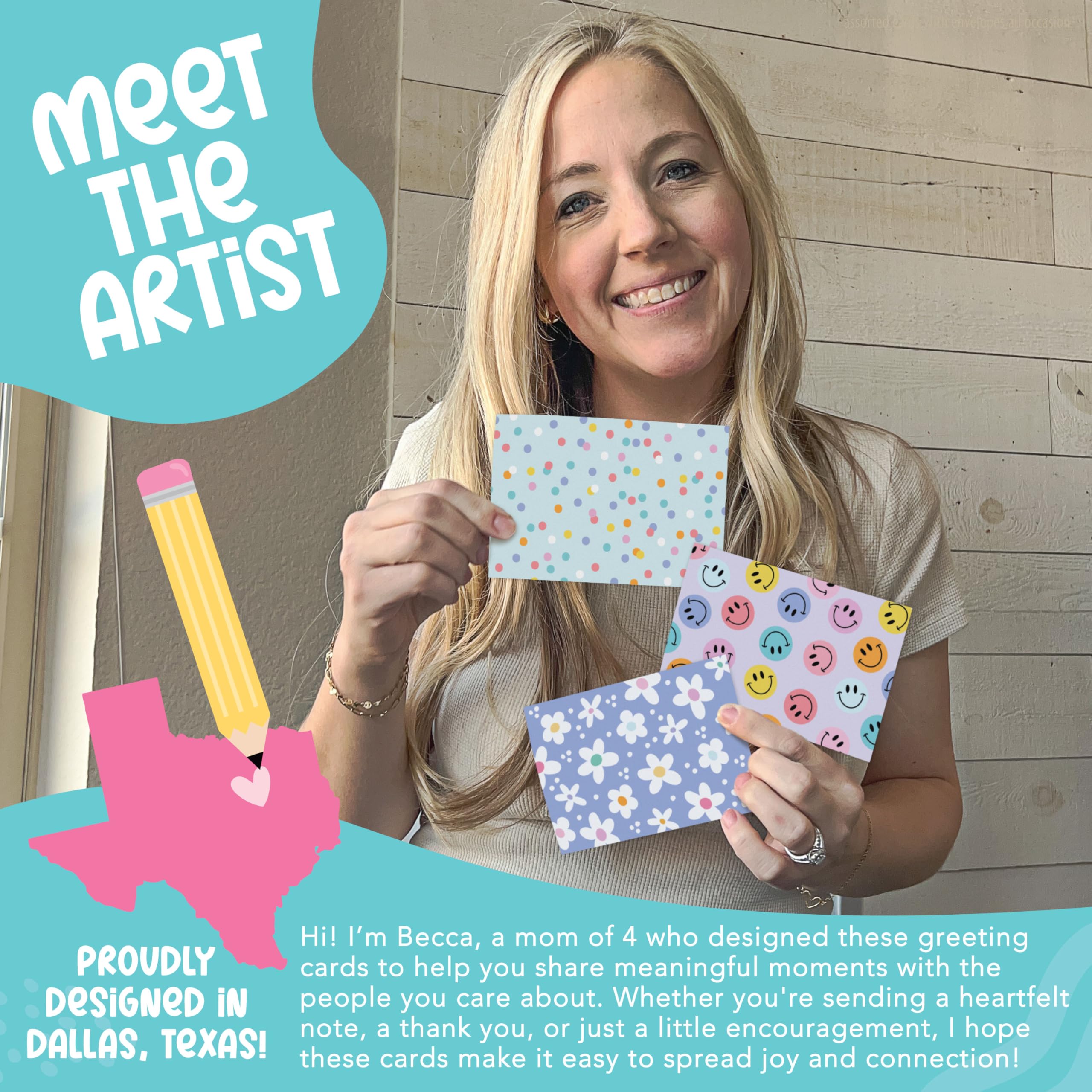 Hadley Designs Tarjetas surtidas con sobres para todas las ocasiones: 54 tarjetas de felicitación a granel para todas las ocasiones, surtido de tarjetas de felicitación mixtas, cumpleaños