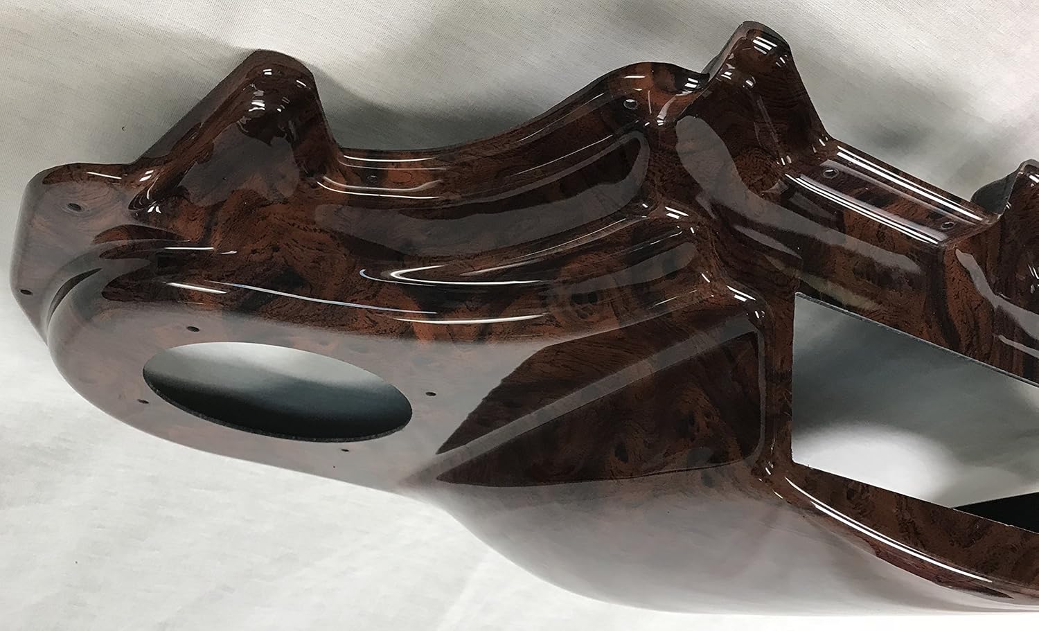 GMT Inc E-Z-Go RXV Roof Mount Golf Cart Radio Console in Dark Burled Woodgrain to Fit 2nd Generation Roof Only (Will NOT FIT 1ST Generation Roofs) (Will NOT FIT Any TXT Models)