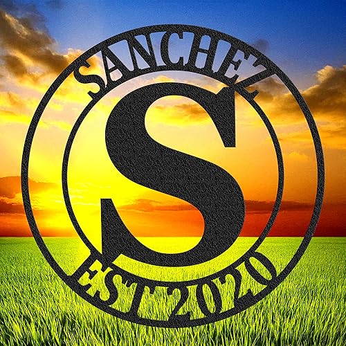 Miniatura 2 de Round Personalized Georgian Monogram & Initial