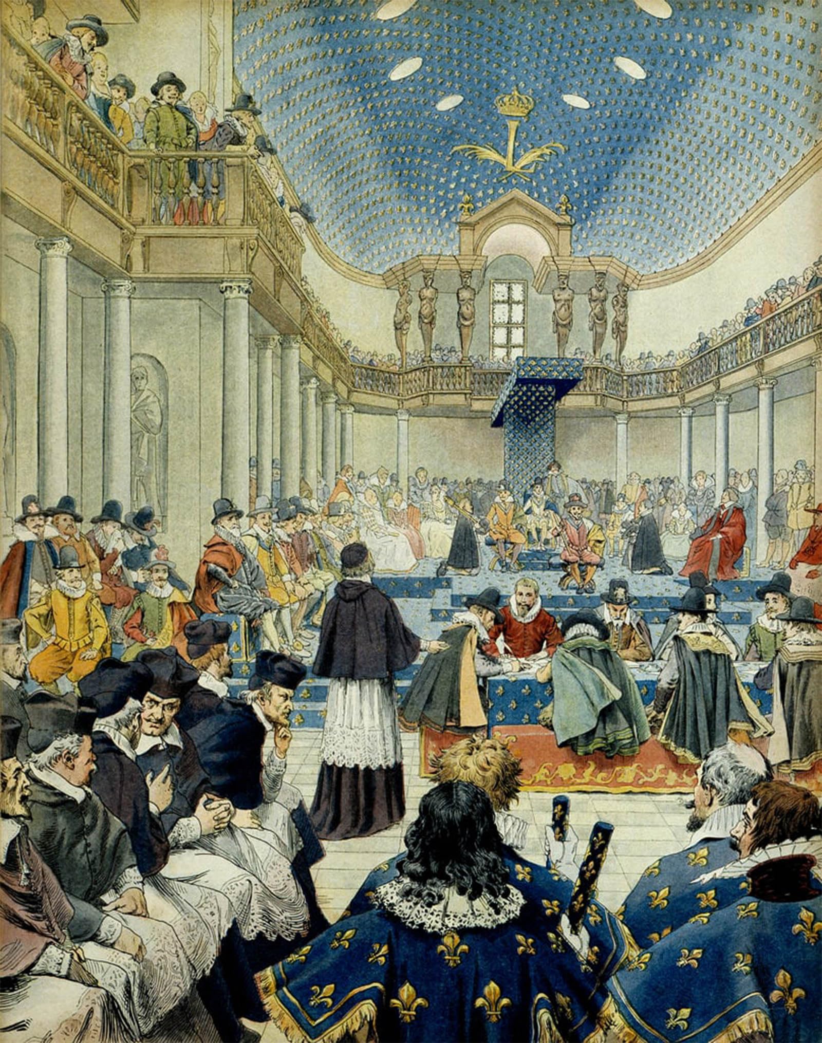 POSTERIIk Vintage Print Pop Art Landscape Artwork History of France Cardinal Richelieu by Maurice Leloir Art Prints for Office Home Decor 60x90cm