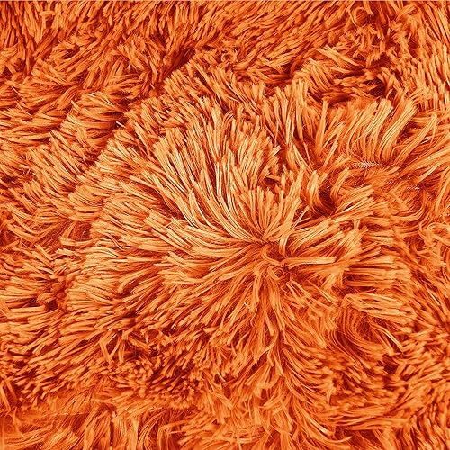 Miniatura 7 de Mantas de felpa de piel sintética de 50 x 60 pulgadas con dos fundas de almohada de 20 x 20 pulgadas (sin rellenos), juego de 3 piezas, suave y