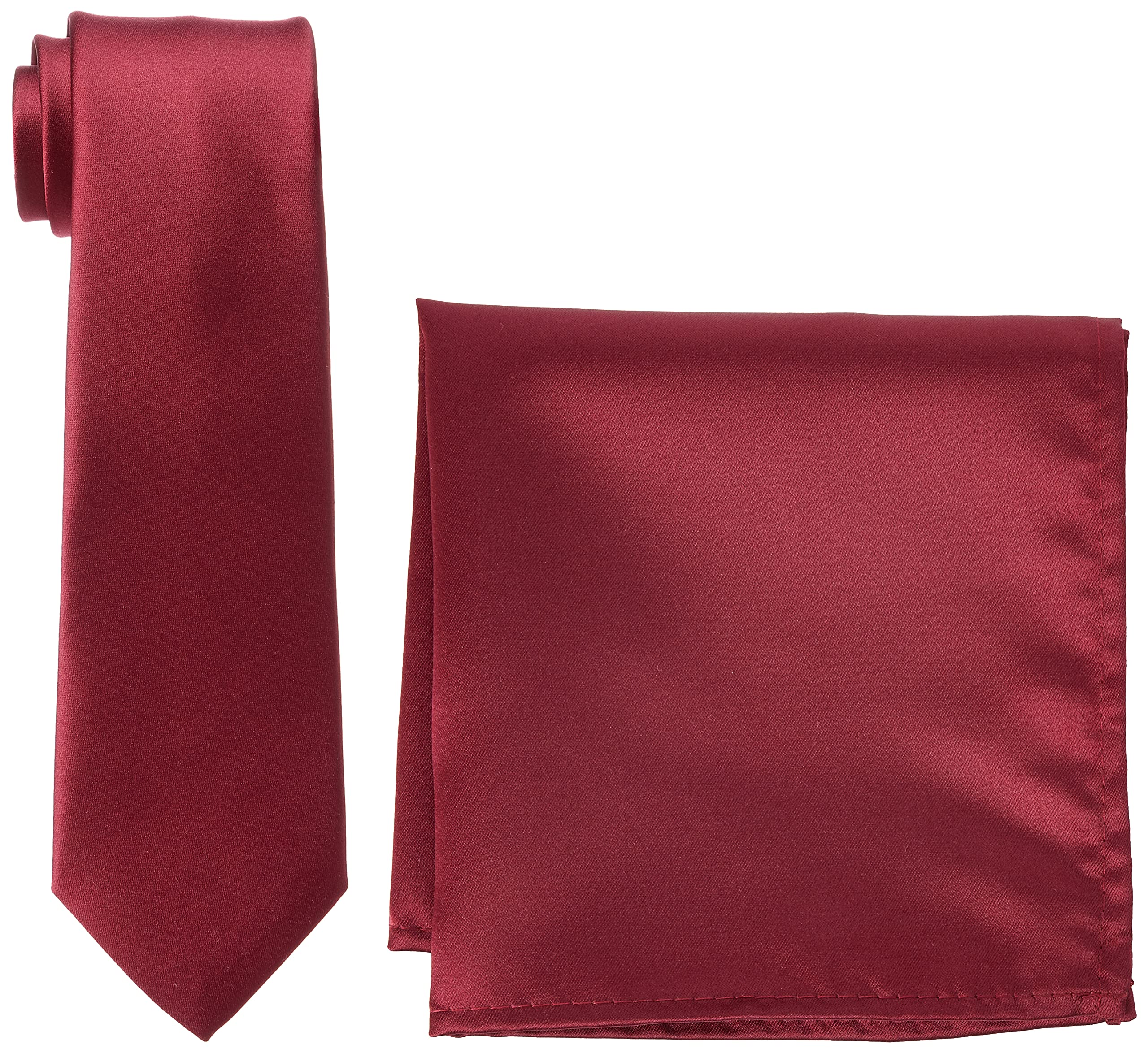 Rael-Brook Men's Satin tie Pocket Square Set