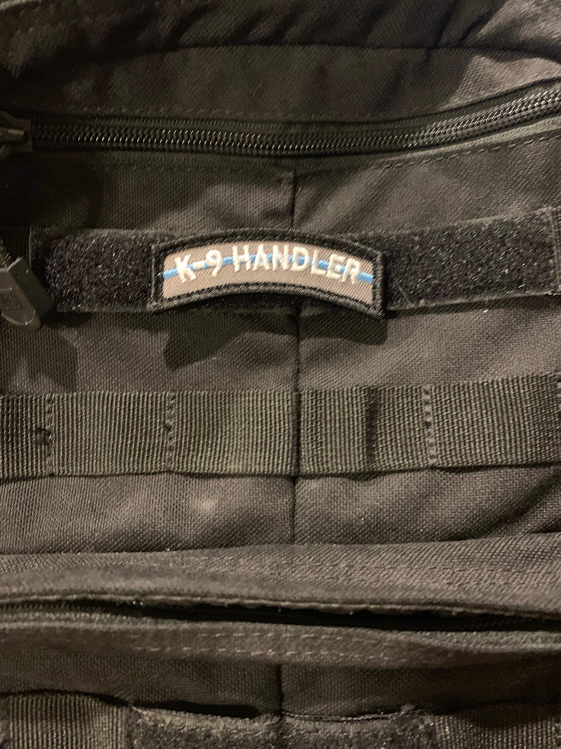 PakedDeals Thin Blue Line K9 Handler Morale Patch Hook & Loop Gear Bag Tac Vest Police