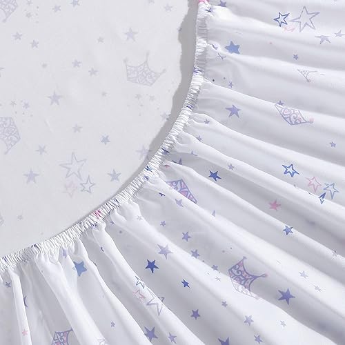 Miniatura 4 de Laura Ashley Juego de sábanas para niños pequeños, suave y resistente a las arrugas, decoración de dormitorio divertida y caprichosa (estrellas