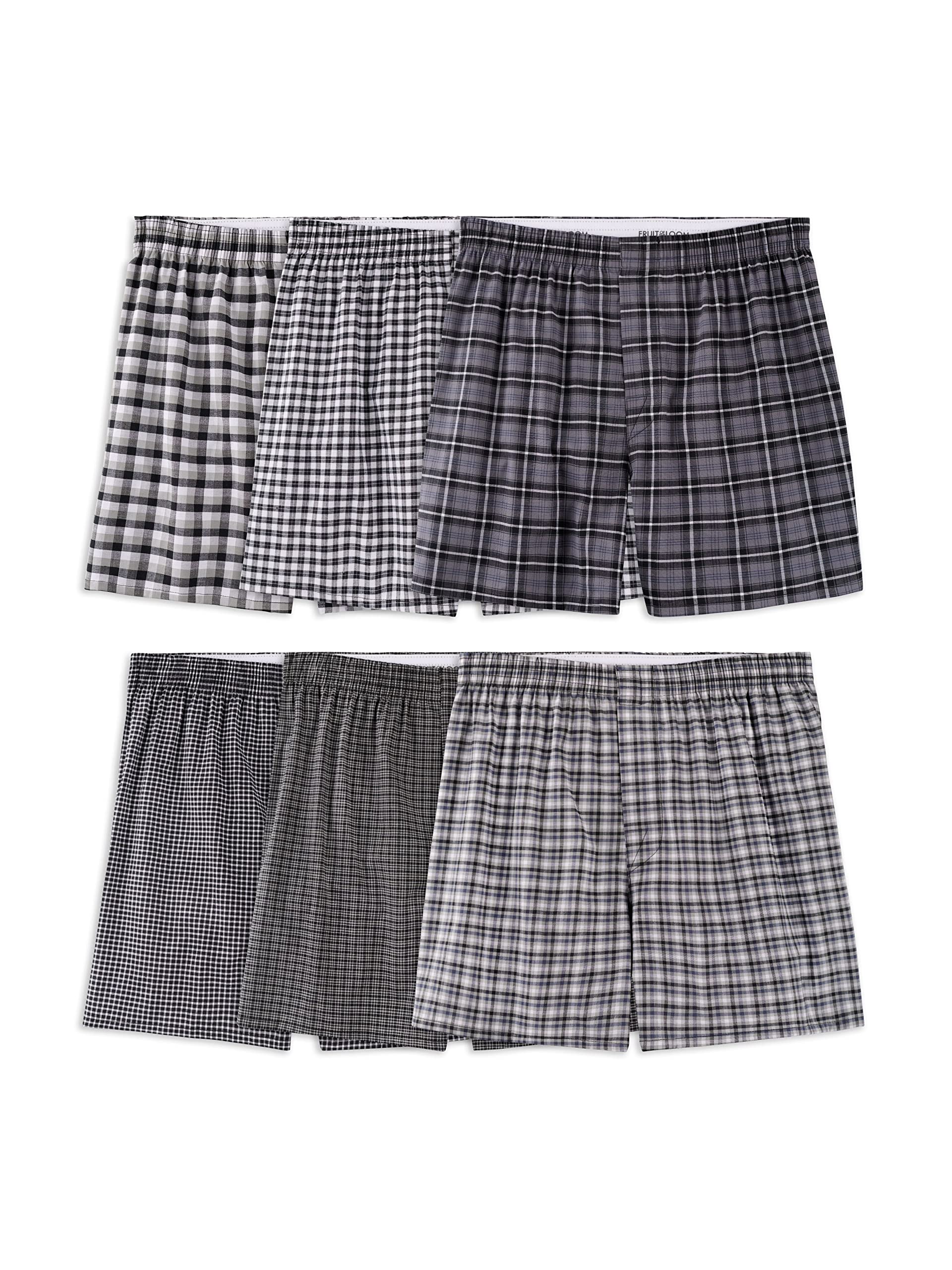 Fruit of the Loom mens Cotton Stretch Boxer Shorts