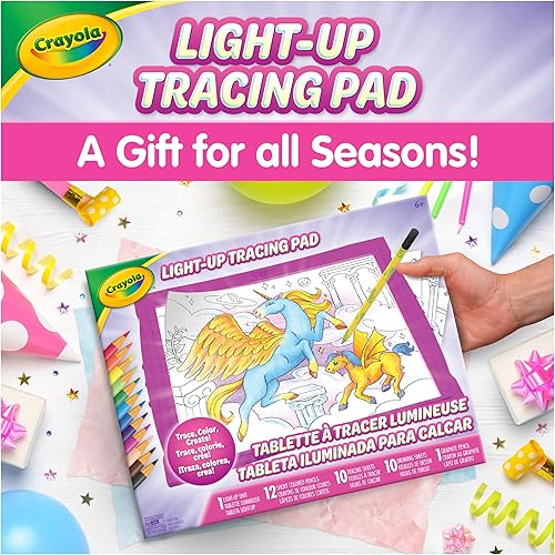 Miniatura 8 de Crayola Tablero para calcar con luz, para niños y niñas de edades 6 a 10, color rosado, (Exclusivo de Yaxa)