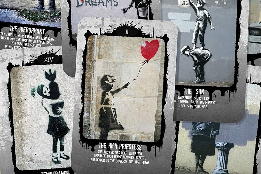 希少！国内未入荷直輸入！バンクシータロット和訳データ付　オラクル/タロット 楽天市場】タロットカード 22枚 ウェイト版 大アルカナ 占い【謎