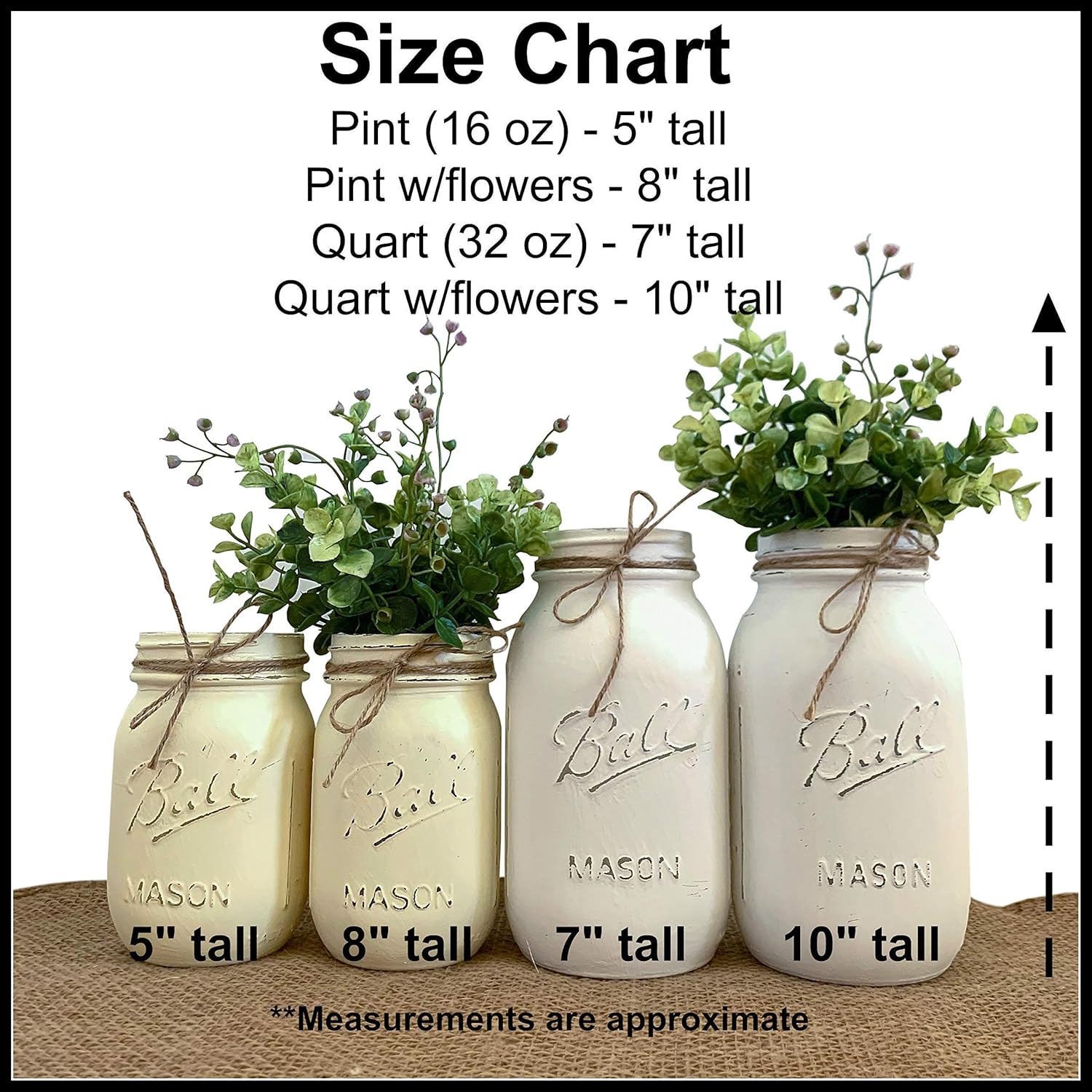 5 Mason Jar Centerpieces with Flowers, Painted Mason Jar Centerpieces for Bridal Shower Centerpieces for Tables, Painted Mason Jars for Bridal Shower Centerpiece, Rustic Bridal Shower Centerpieces