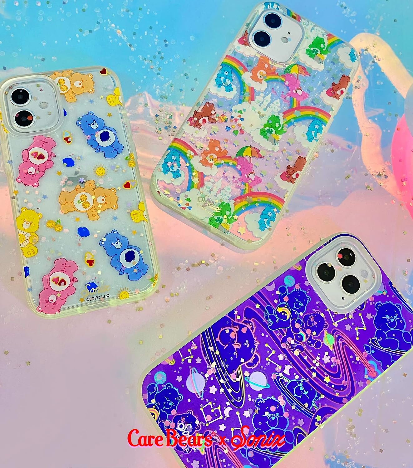 Sonix x Care Bears Clear Phone Case for iPhone 12 Pro Max, Drop-Tested (Candy Bears)