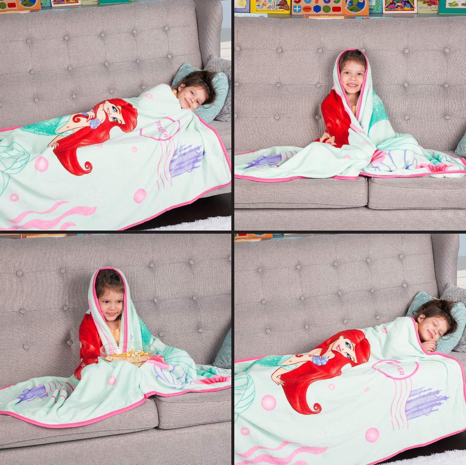 Franco Kids Bedding Throw, 46 in x 60 in, Disney Princess