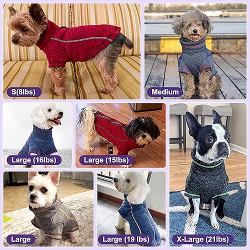 cyeollo Dog Jacket Warm Fleece Coat Dog Sweater — texture and fabric close-up