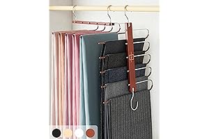 MORALVE Pants Hangers Space Saving for Men - Magic Pants Hangers for Closet Organization