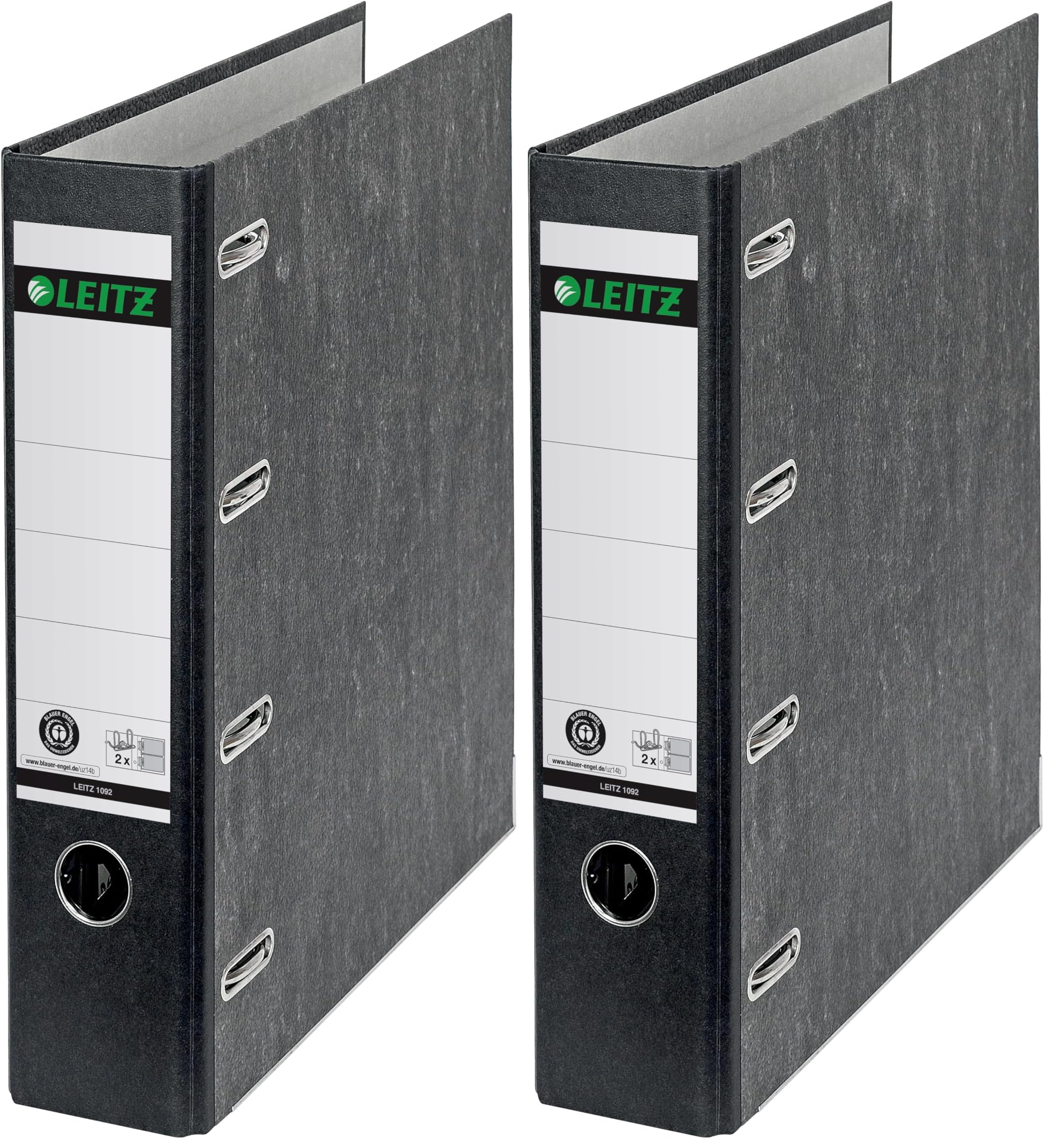 Classeur double levier A5 horizontal noir Leitz 10920000 x2 - 8
