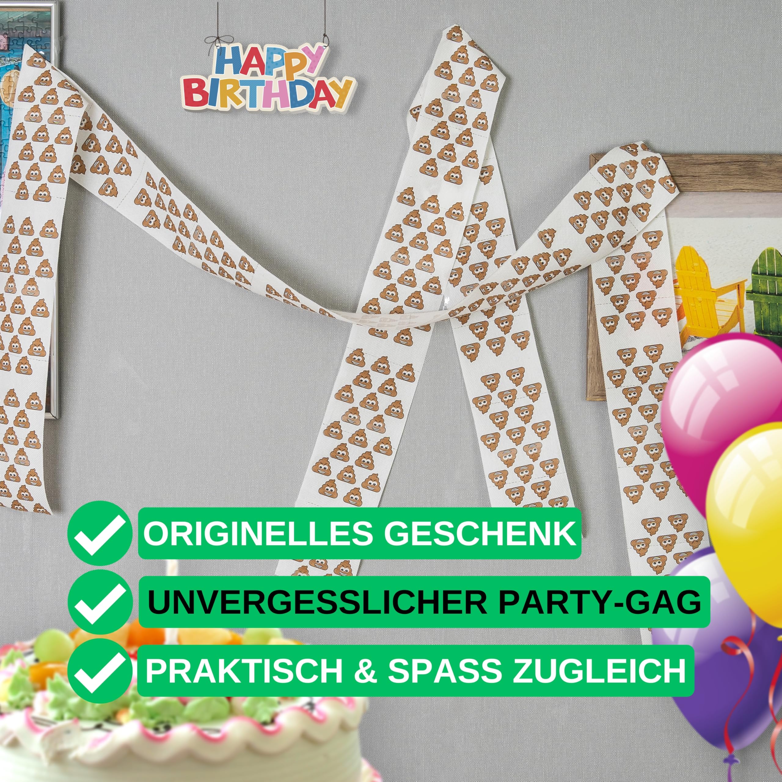 Poop Emoji papier toaletowy, 2 rolki, dla miłośników emotikonów Smiling Poops, dekoracja toalety na jubileusz, zabawny papier toaletowy, zabawny papier toaletowy, artykuł na prezent, dekoracja