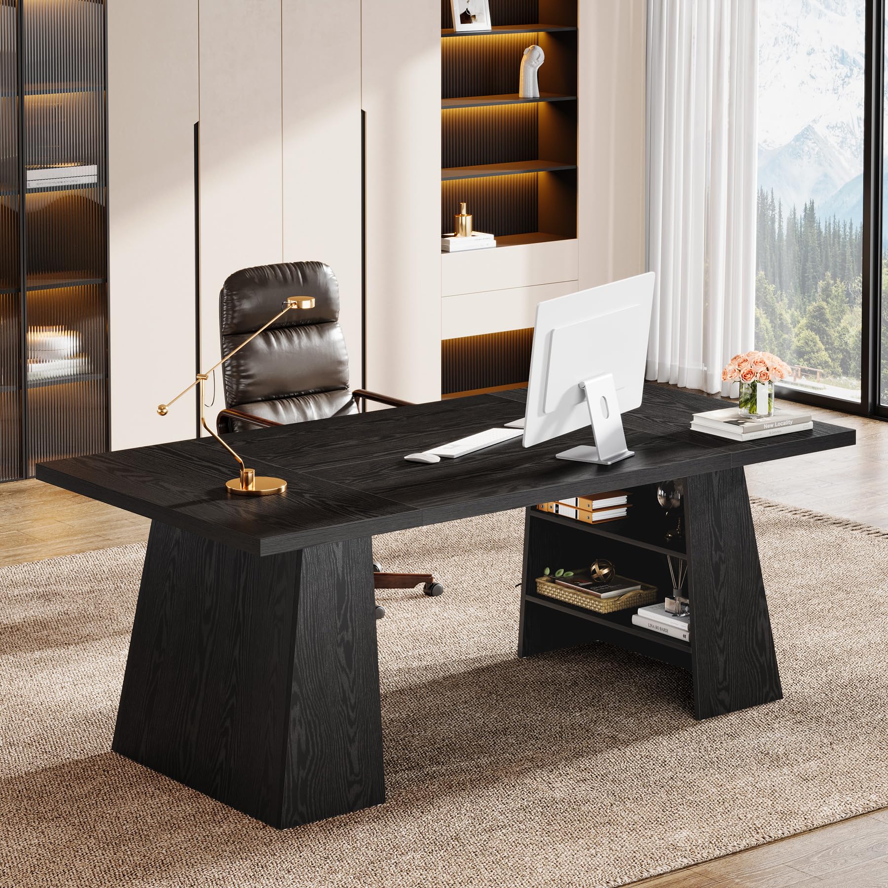 View 1 of **PARTS ONLY**Tribesigns 63" Executive Desk