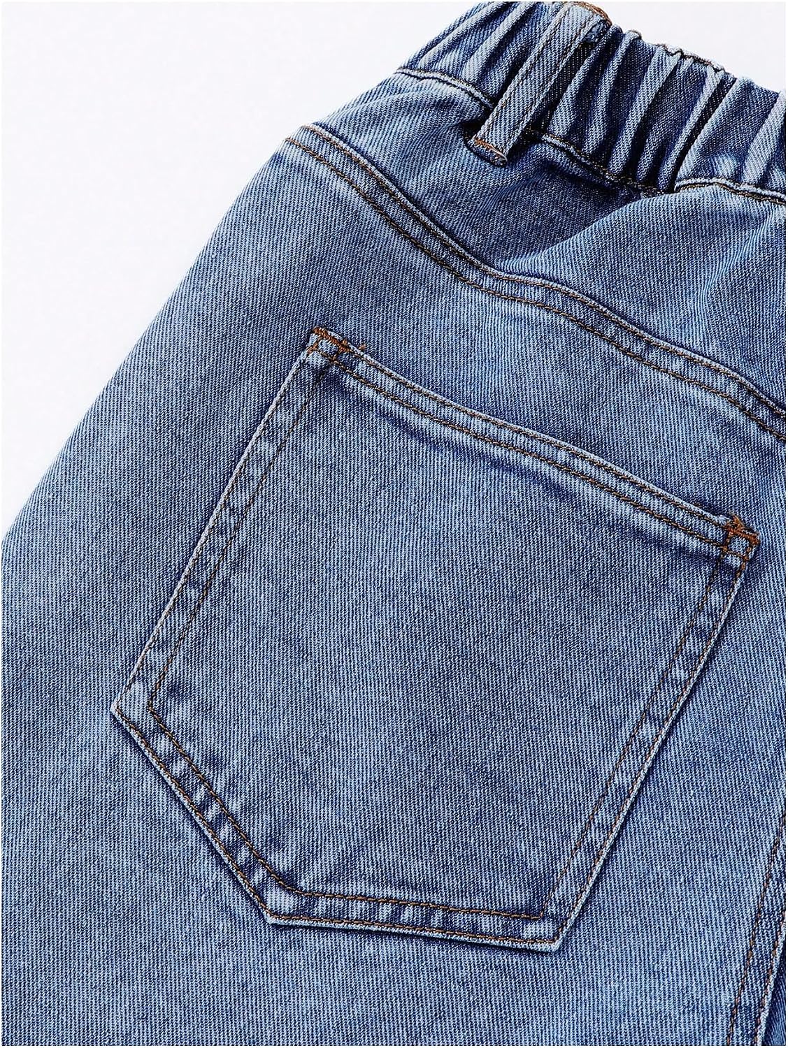 Verdusa Girls Wide Leg Jeans Straight Leg Denim Pants with Pockets Tween Girls Trendy Clothes
