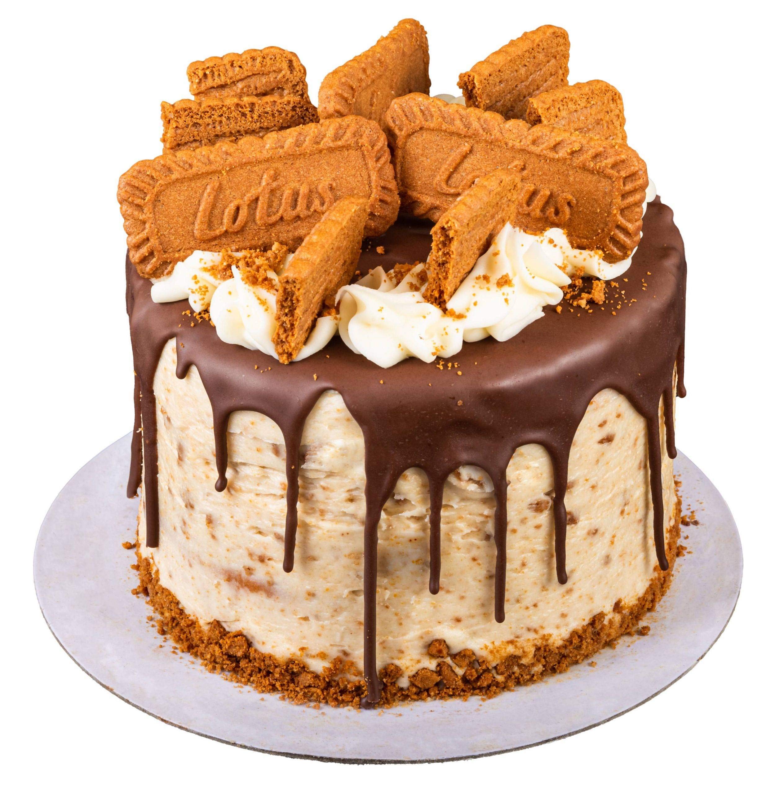 The Biscoff Cake | Delicious Handmade Cakes | Freshness Guaranteed | Baked Daily by Professional Bakers | For All Occasions | 7 Inch | Serves 14
