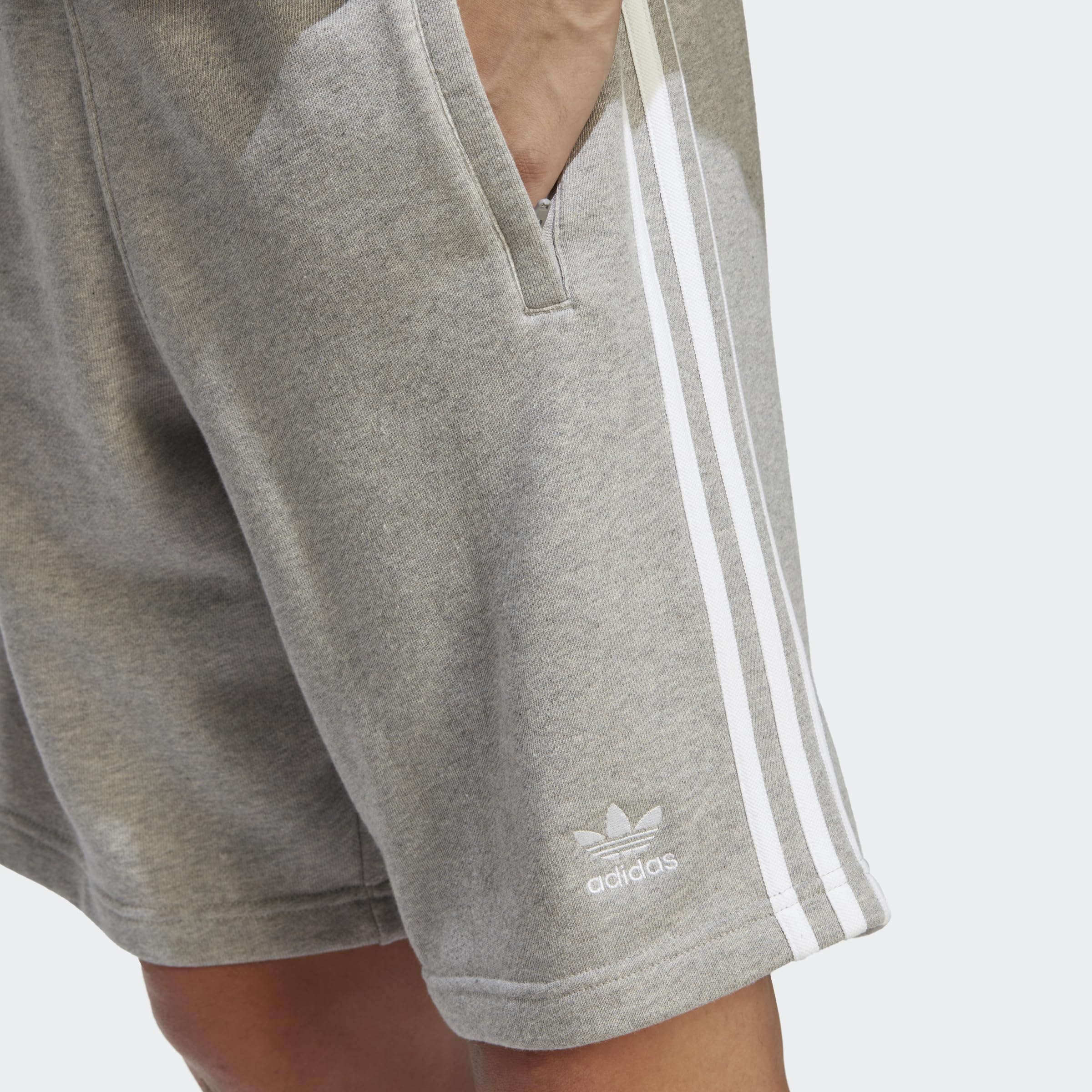 ADIDAS IA6354 3-Stripe Short Shorts Men's medium Grey Heather XL
