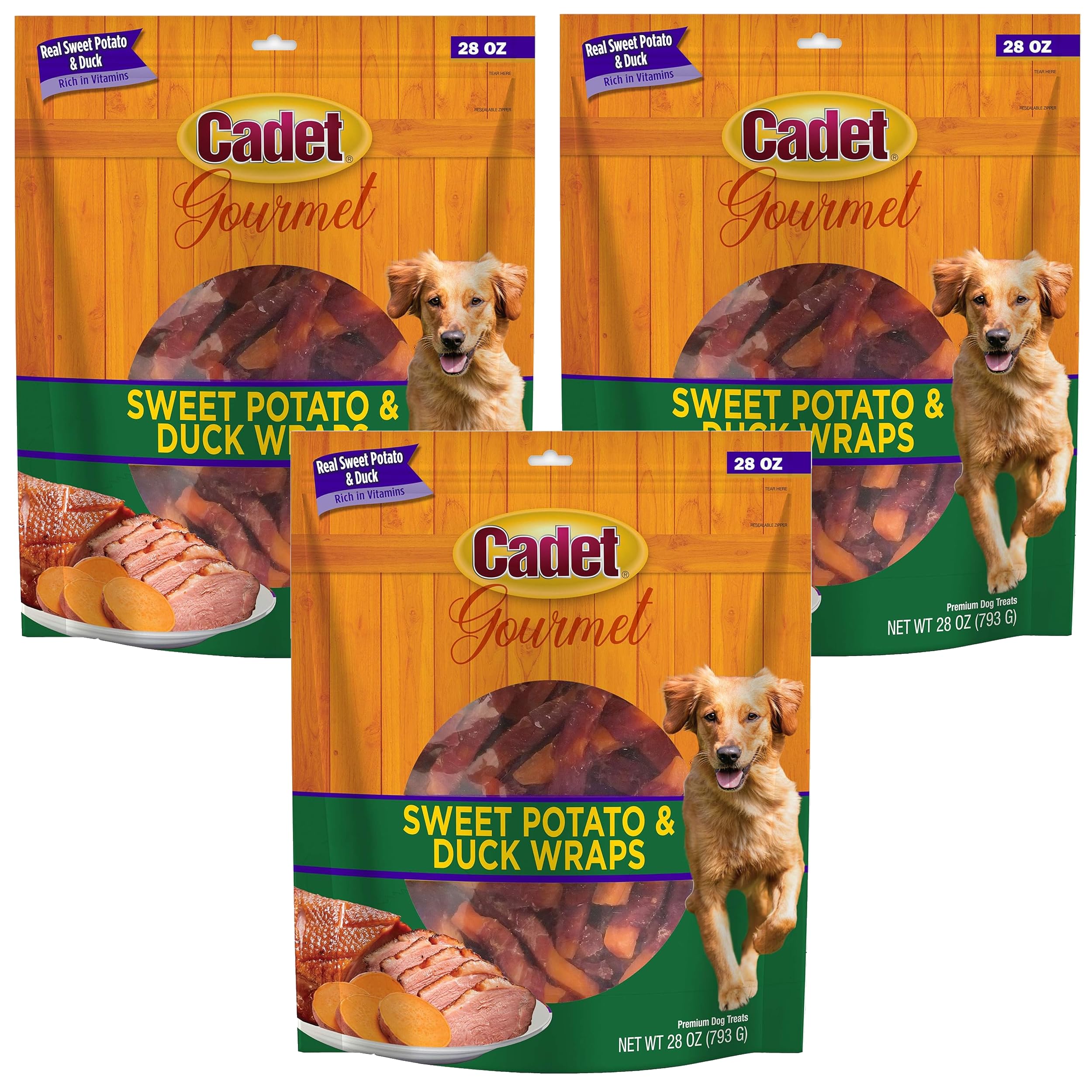 HDP Bundle Cadet Duck Sweet Potato Flavor:Duck Sweet Potato Size:28 0z Pack of 3