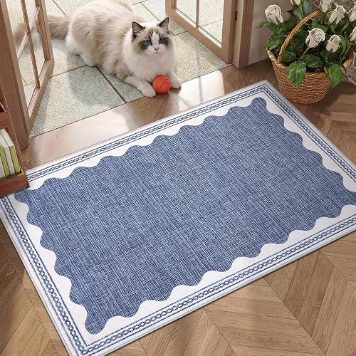GarveeHome Scalloped Rug