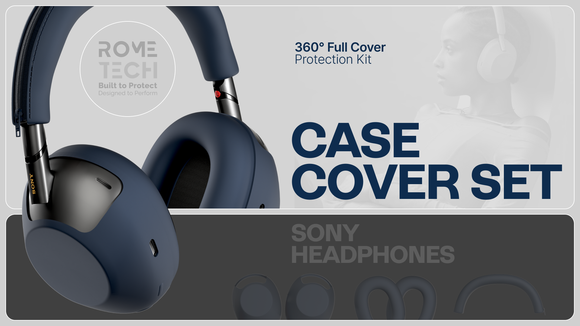Amazon.com: Case Cover Set Compatible with Sony Headphones