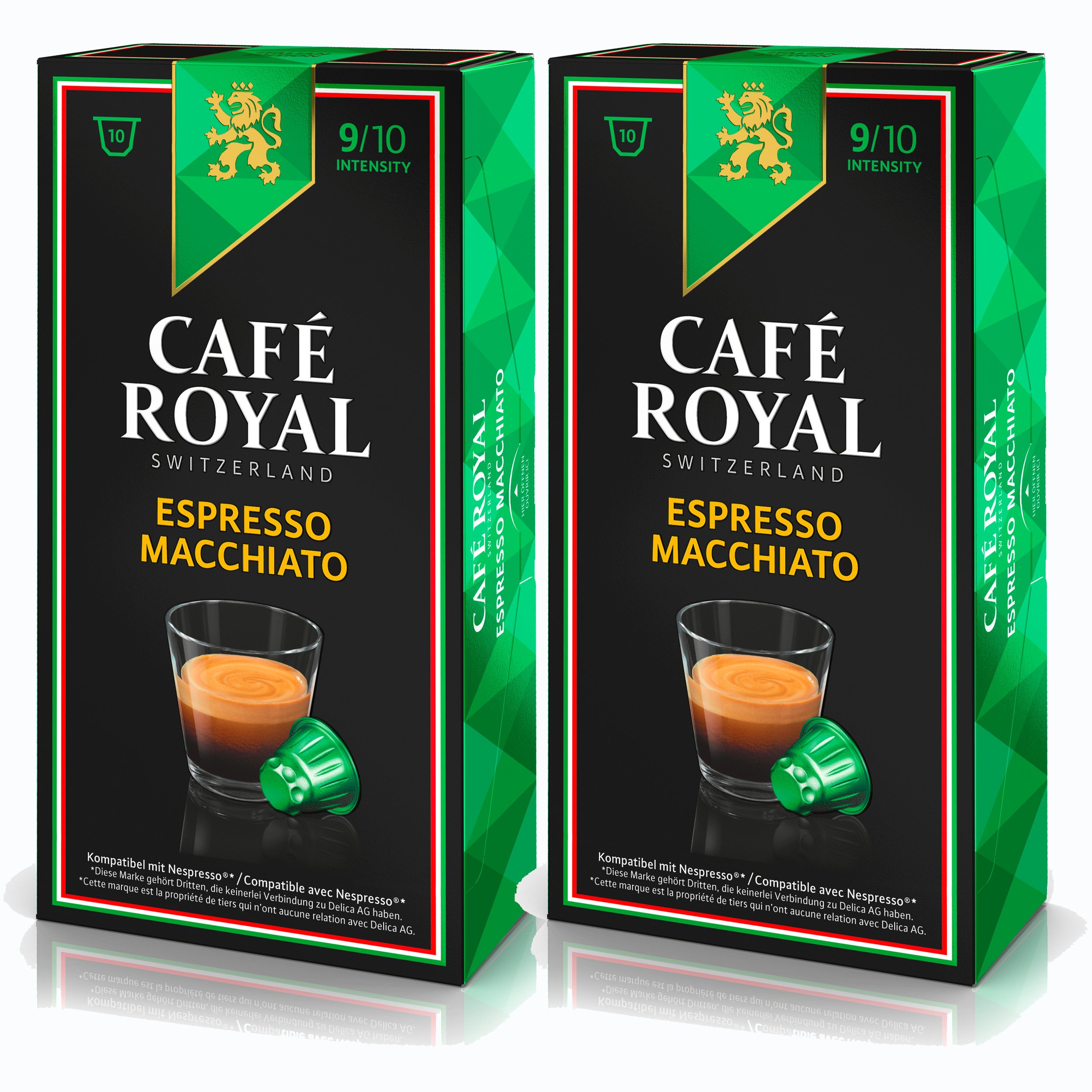 CAFÉ ROYAL IE Espresso Macchiato Café, café Tostado, cápsulas de café,  Compatible con Nespresso, 20 cápsulas : Alimentación y bebidas
