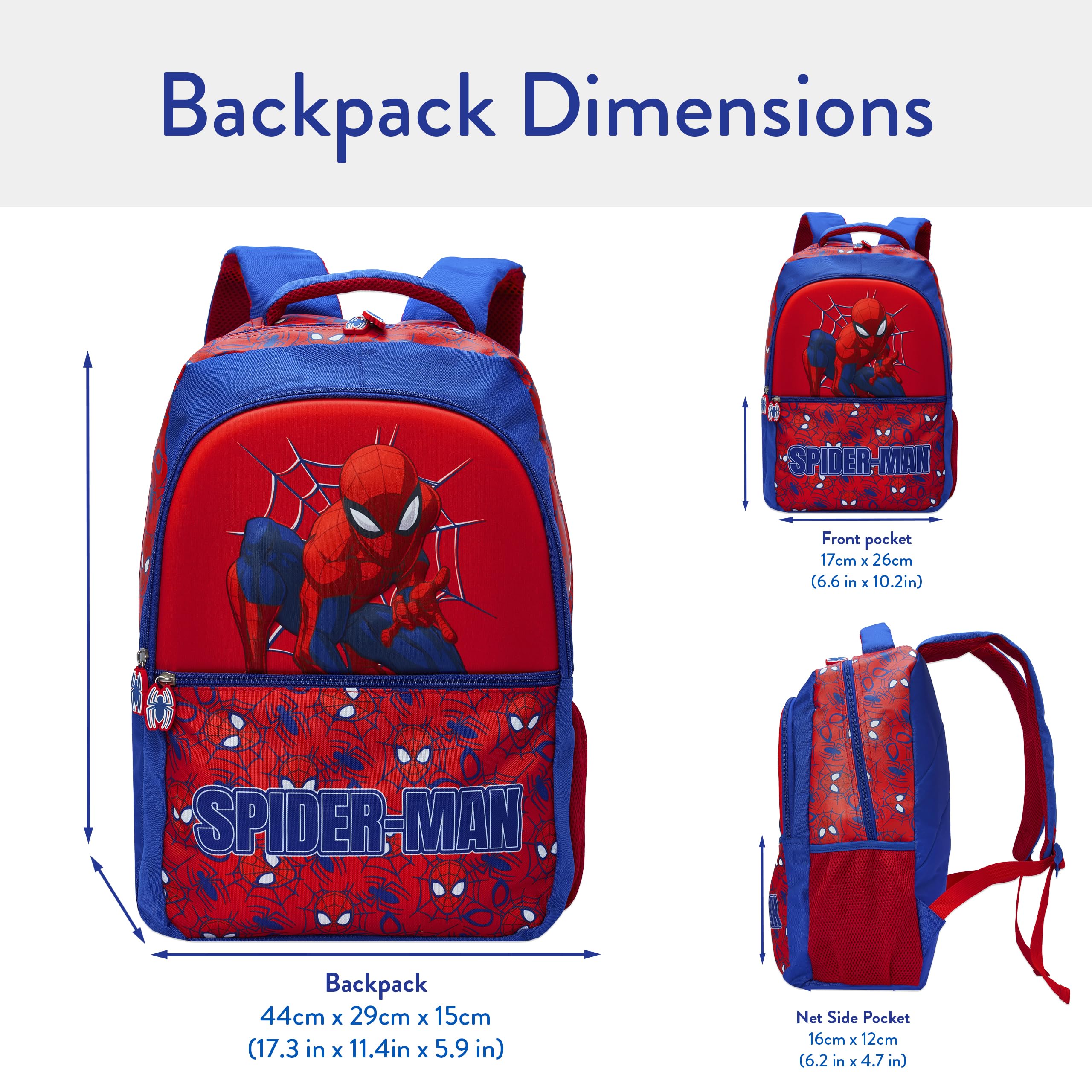 Marvel Sac à dos Spiderman, Sac Enfant Spider-Man, Taille unique