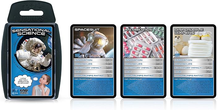 Top Trumps Card Game Science - Family Games for Kids and Adults - Learning Games - Kids Card Games for 2 Players and More - Kid War Games - Card Wars - for 6 Plus Kids