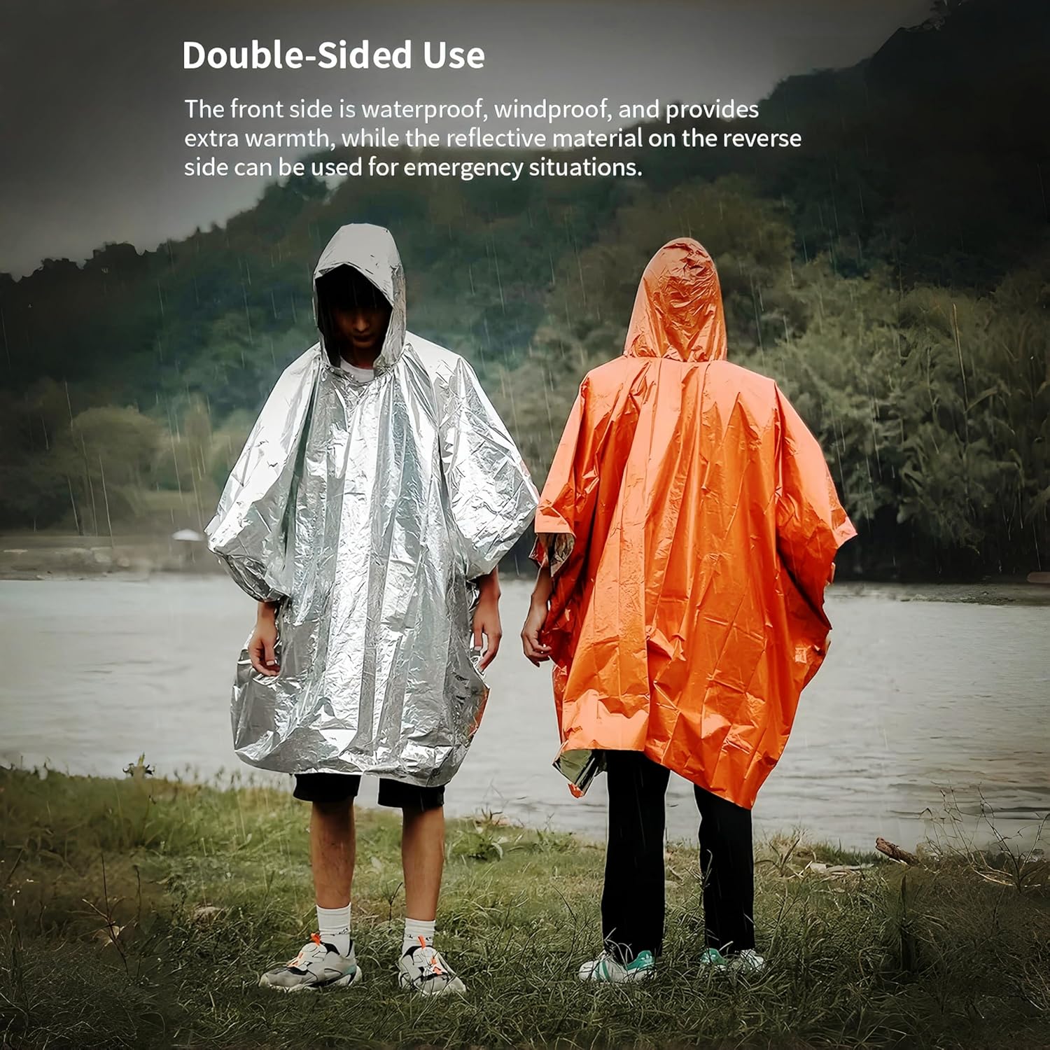 Fay Bless Überlebens-Regenponcho speichert 90 % Körperwärme, langlebig