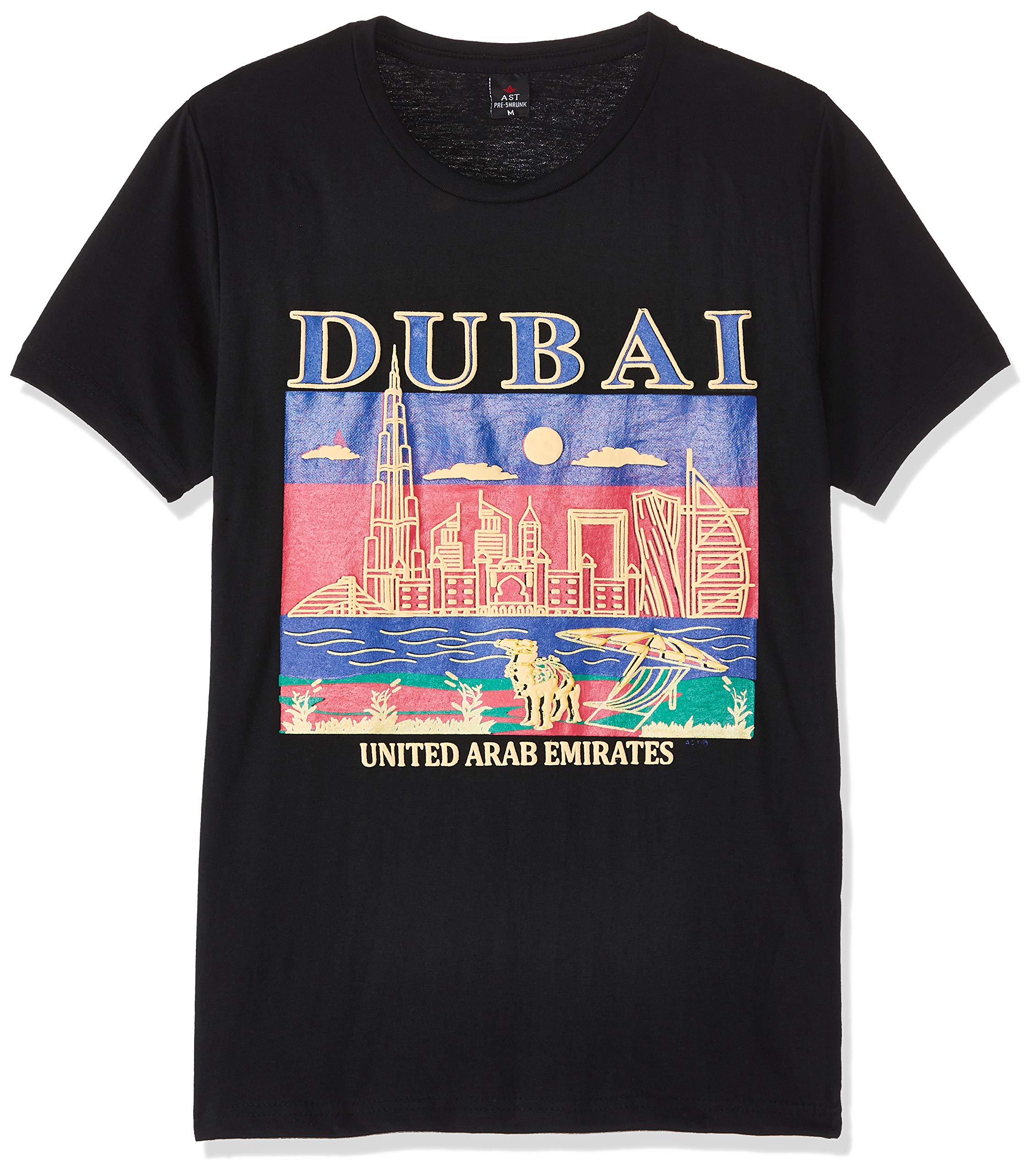 Dubshi D-103 Men's Dubai T-shirt, Black