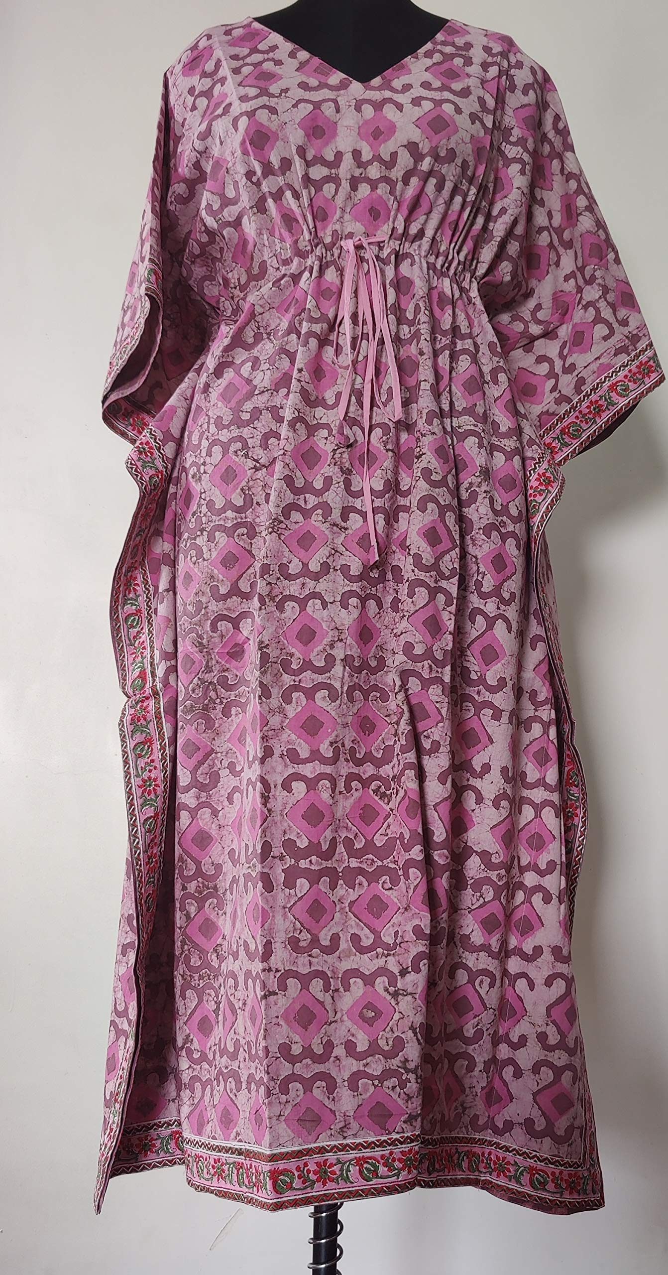 Caftan indiano perfetto abito lungo 48 dimensioni spiaggia copertura up, pigiameria, miglior regalo per lei, kaftano, abito Caftan bello colore stampato Caftan 022