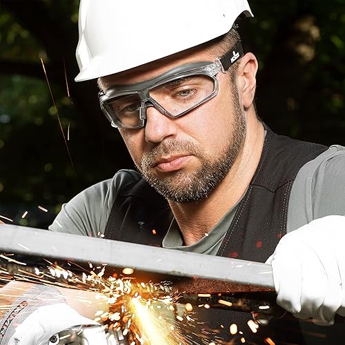 Miniatura 9 de NoCry Gafas de seguridad transparentes antiempañamiento resistentes a los arañazos, protección UV y gafas de seguridad ligeras con lentes