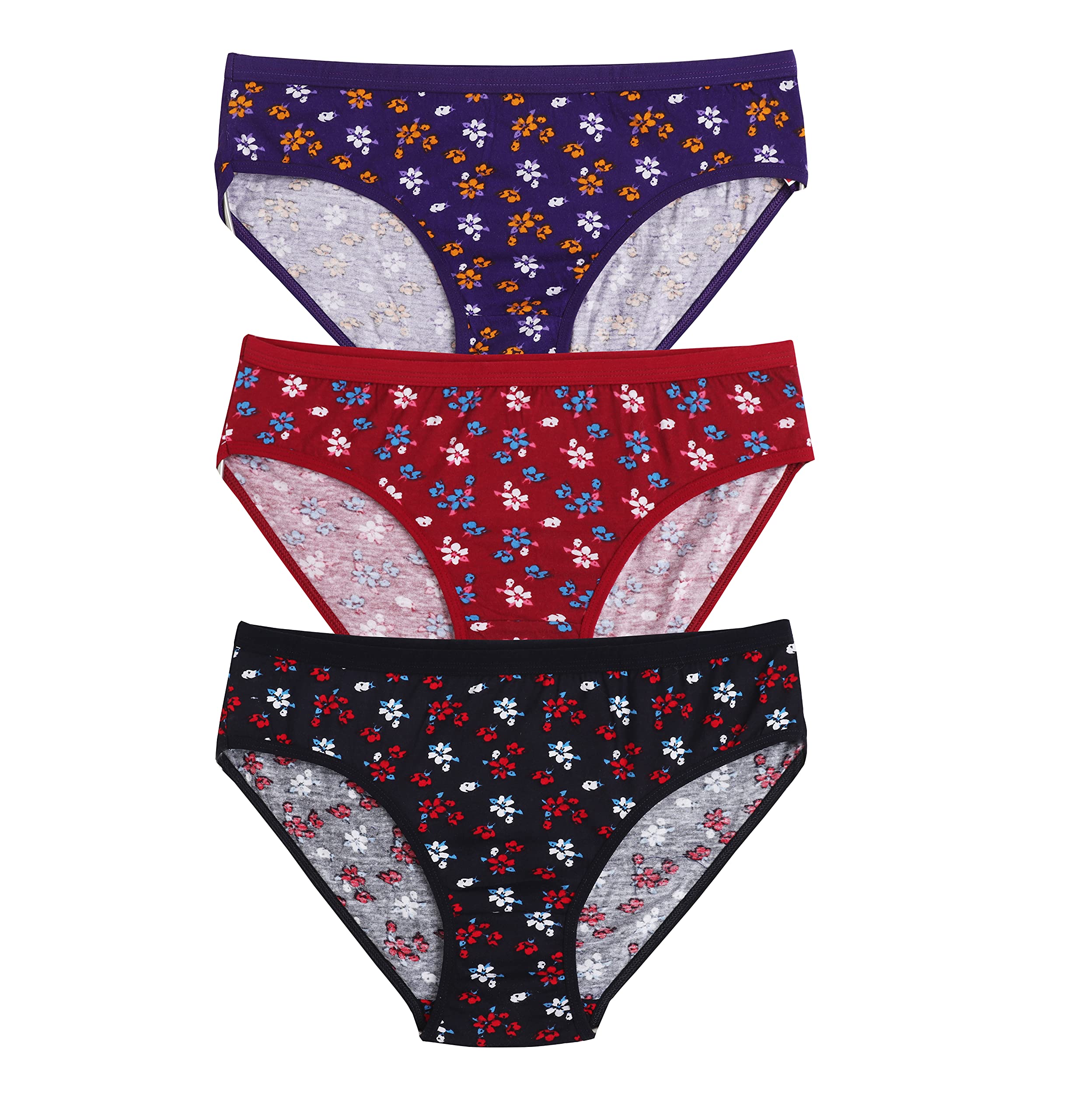 elina Women's Hosiery Panty (Multi Color-Moni) Setof3-picture-13