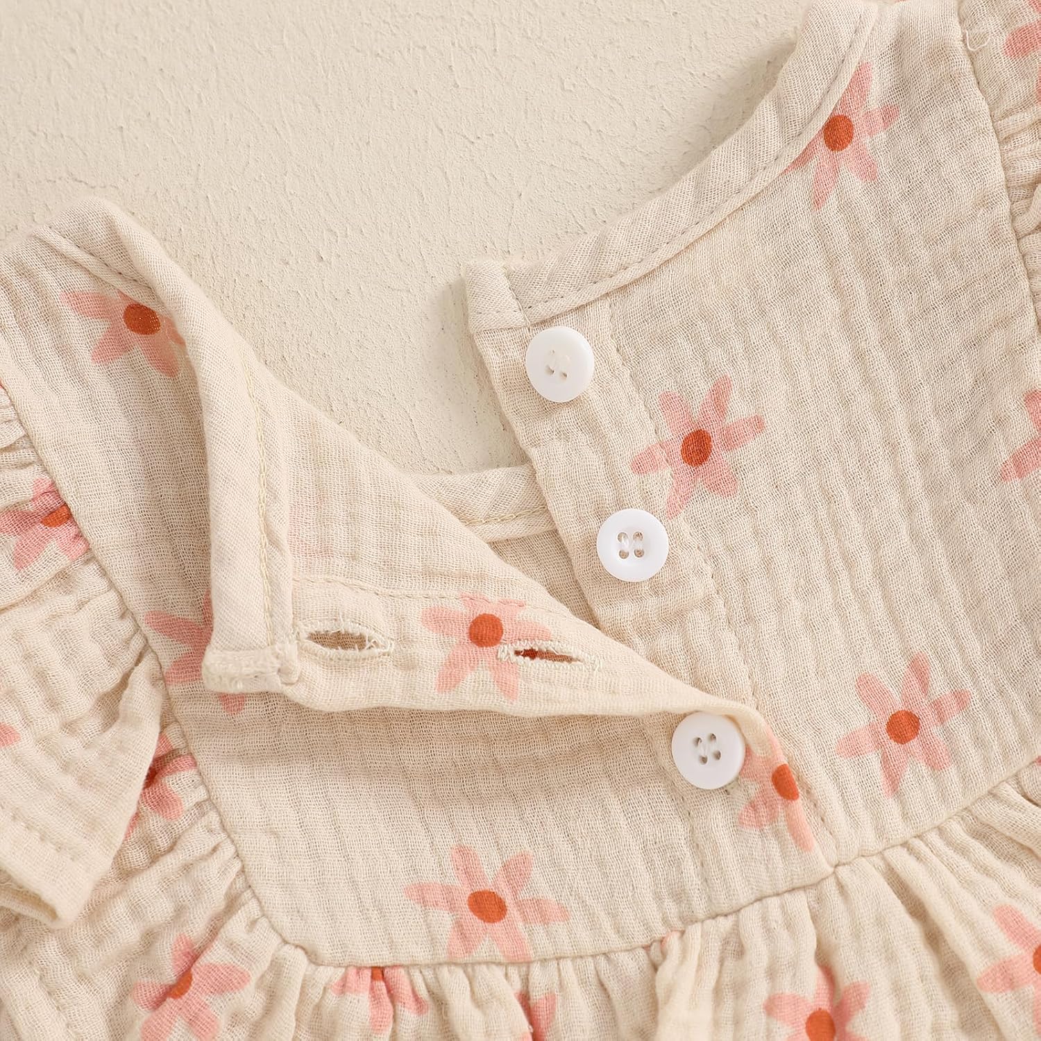 BemeyourBBs Summer Toddler Girl Clothes Baby Girl Ruffle Sleeveless Shirt with Buttons Bow Bloomers Shorts Set Cute Outfits - Image 5