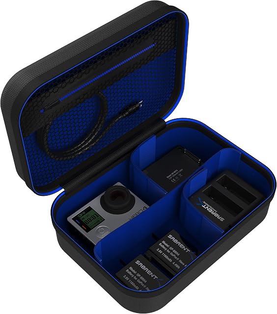 Sabrent Universal Travel Case for GoPro or Small Electronics and Accessories [Small] (GP-CSSL)