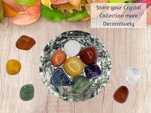 Miniatura 89 de Amazing Gemstone Clear Quartz Crystal Bowl - 2" Gem Stone Bowl for Altar Offering