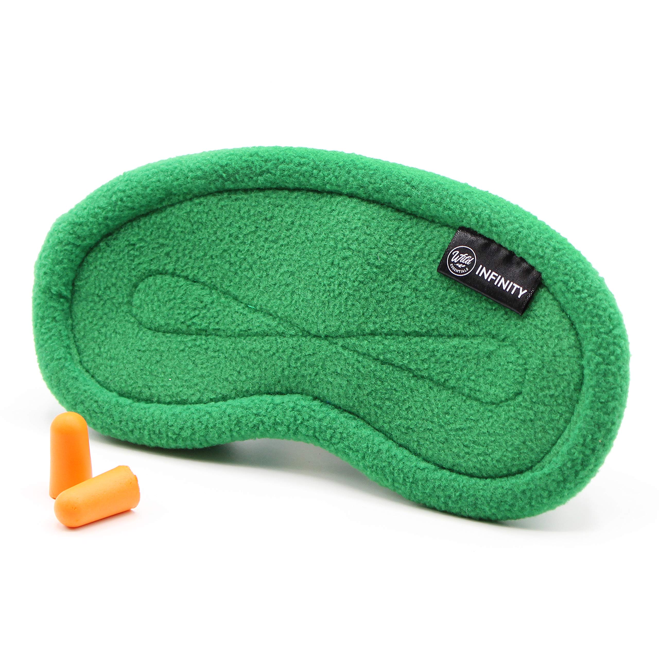 Wild Essentials Infinity Fleece Luxury Sleep Mask - Green Goddess