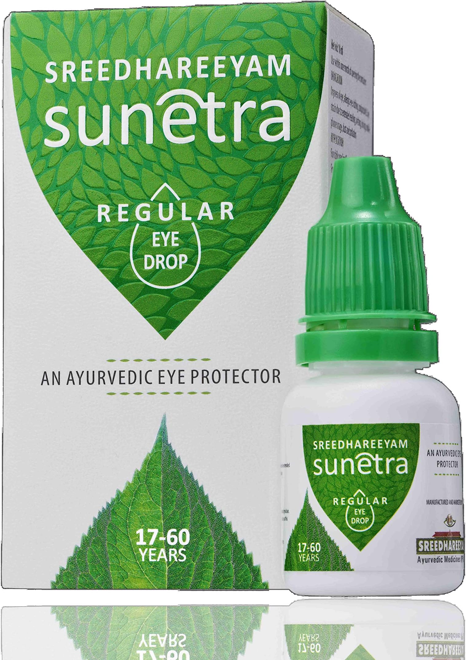 Sreedhareeyam Ayurveda Sunetra Regular Herbal Eye-drops (17-60 Years Age)