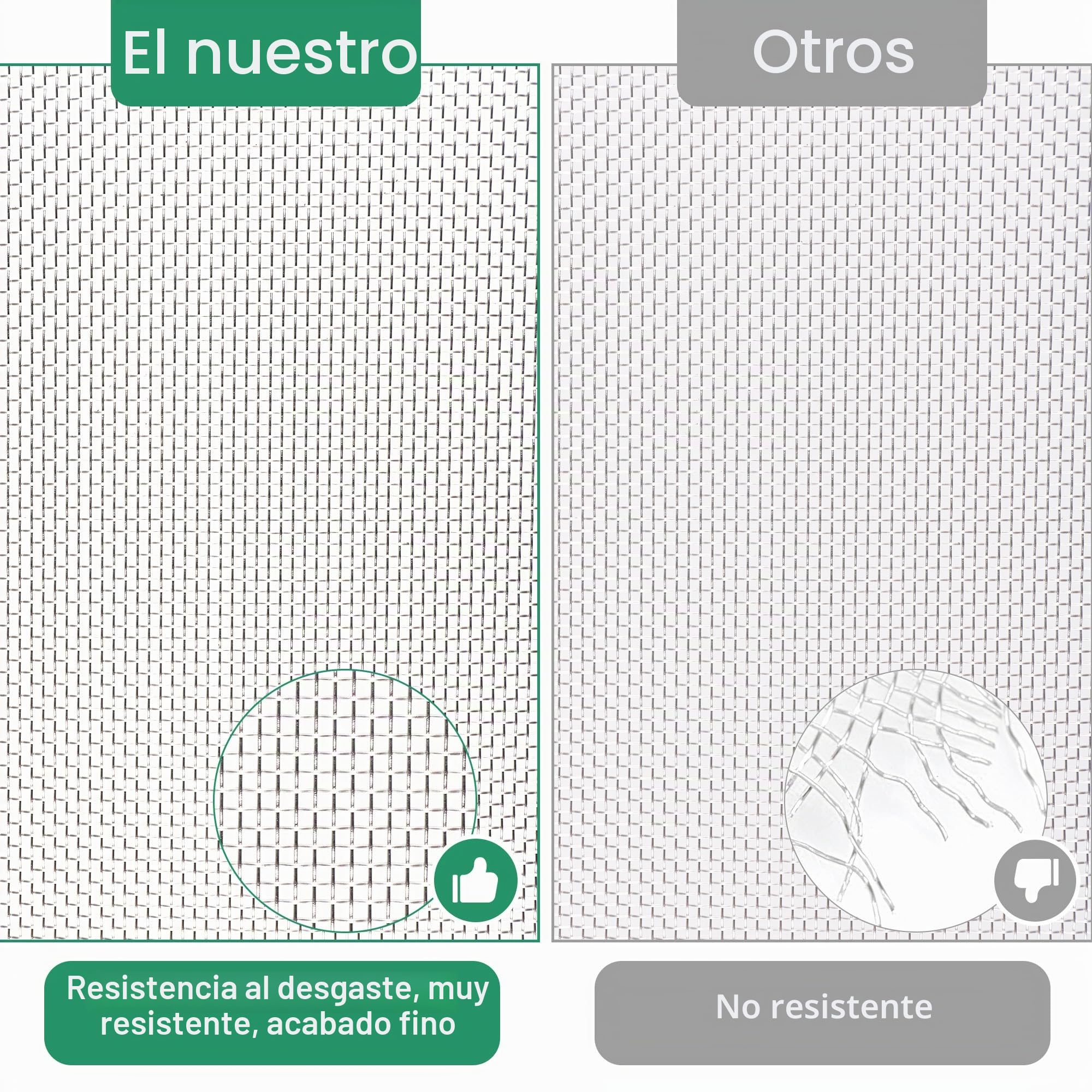 Hejo Malla de Alambre de Acero Inoxidable 300cm x 30cm, Malla Metalica Fina para Roedores para Evitar Que Ingresen, Malla Mosquitera Metalica Duradera, Rollo de Malla para Hogar Cocina Jardín