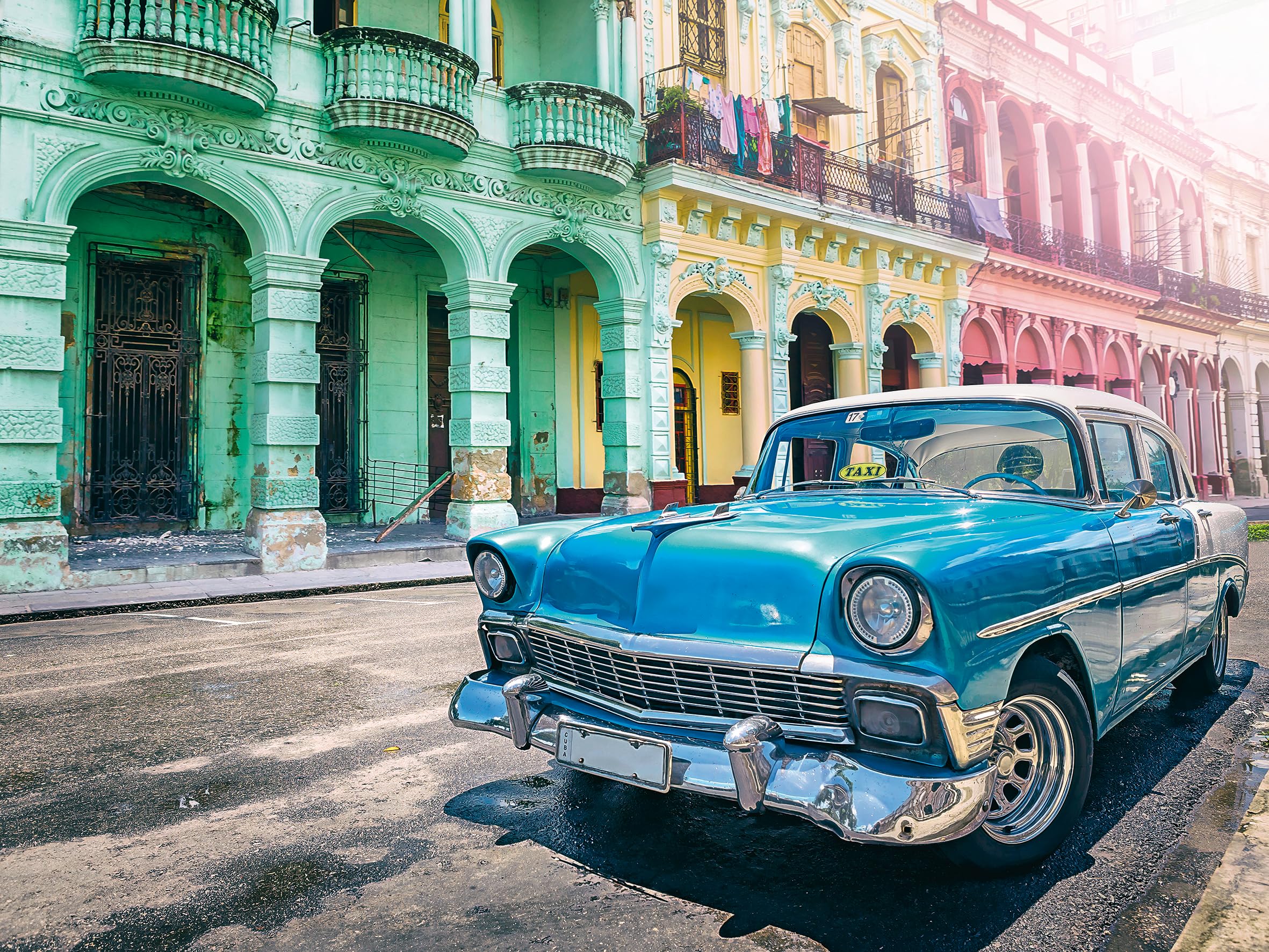 Ravensburger 12000722 - Cuba Cars - 1500 pieces jigsaw puzzle – Puzzle for adults and kids age 14 years up, jigsaw puzzles Cuba
